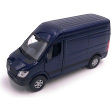Welly Metal Welly Mercedes Benz Sprinter Panel Van 1:36 Çek Bırak Model Metal Oyuncak Araba Mavi