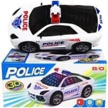 Happy Toys Hediyelik 3D Işıklı Sesli Polis Arabası