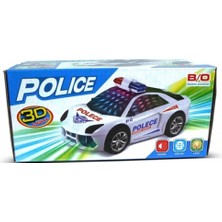 Happy Toys Hediyelik 3D Işıklı Sesli Polis Arabası