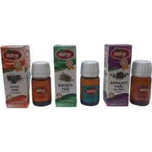 Defne Doğa Ardıç + Biberiye + Adaçayı(Acı Elma) Yağı 3 X 20 Ml