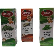 Defne Doğa Kekik + Okaliptus + Nane Yağı 3 X 20 ML