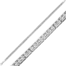 925 Gümüş Gümüş Su Yolu Kadın Bileklik