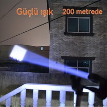 A100 Açık LED Şarj Zoom Mini Elektrikli El Feneri El Feneri T6