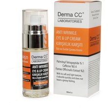 Derma cc Laboratories Anti Wrinkle Eye&lip Cream - Göz ve Dudak Çevresi Kırışık Karşıtı Krem 30 ml