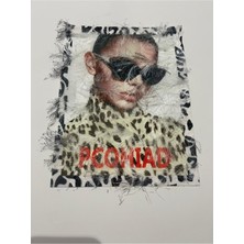 Gönülden Tasarım 24X19 Tüylü Kadın Görselli Aplike Yama Arma