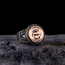 Tesbih Sepetim Hz Muhammed Mührü 925 Ayar Gümüş Erkek Yüzük