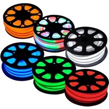 Hazar Led 12 Volt 6x12mm Turkuaz Neon Led 50 Metre Makara (2.5 cm'de Kesilebilir.)