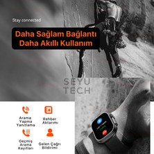 Seyutech Watch Ultra Wear Turuncu Akıllı Saat Iphone ve Android Tüm Telefonlara Uyumlu W68