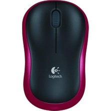 Logitech M185 Kablosuz Mouse Kırmızı 910-002237