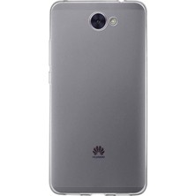 Caseworld Huawei Y7 2017 ile Uyumlu Kapak 1mm Şeffaf Silikon ile Uyumlu Kılıf