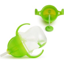 Munchkin Sabit Vakumlu Beslenme Tabağı &tıklama Uçlu Alıştırma Bardağı 6AY+ Pembe&yeşil 2'li Paket