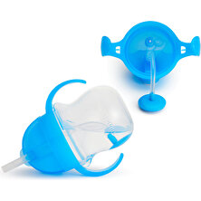 Munchkin Sabit Vakumlu Beslenme Tabağı &tıklama Uçlu Alıştırma Bardağı 6AY+ Pembe&mavi 2'li Paket