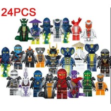 Ninjago Mini Rakamlar Kai Jay Sensei Wu Master Fit LEGO Yapı Taşları Oyuncak (24 Adet) (Yurt Dışından)