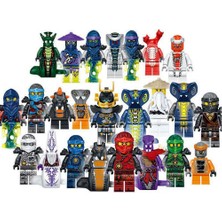 Ninjago Mini Rakamlar Kai Jay Sensei Wu Master Fit LEGO Yapı Taşları Oyuncak (24 Adet) (Yurt Dışından)