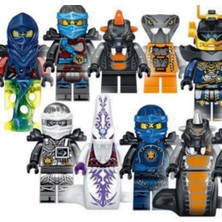 Ninjago Mini Rakamlar Kai Jay Sensei Wu Master Fit LEGO Yapı Taşları Oyuncak (24 Adet) (Yurt Dışından)