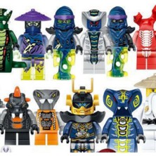 Ninjago Mini Rakamlar Kai Jay Sensei Wu Master Fit LEGO Yapı Taşları Oyuncak (24 Adet) (Yurt Dışından)