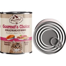 Prochef 24 Adet Gourmet's Choice Kısırlaştırılmış Kedi Maması | 415 gr Somon & Kuzu Etli Konserve Yaş Mama