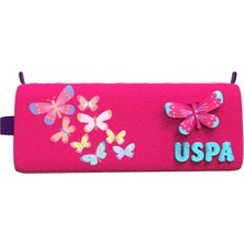 U.S. Polo Assn. Pembe Kalem Çantası Hafif ve Taşınabilir Özellikleri ile Okul ve Ofis Uyumlu