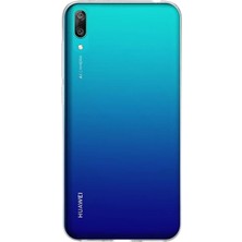 Kzy Huawei Y7 Pro 2019 Kapak 1 mm Şeffaf Silikon Kılıf