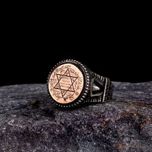 Takı925 Hz.süleyman Mührü Motifli 925 Ayar Gümüş Erkek Yüzük