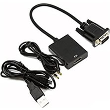 Alfais AL-4674 VGA To HDMI Çevirici Dönüştürücü Adaptör Kablosu