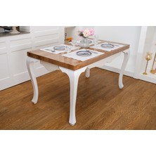 Finezza Roma Jakar Polyester Kumaş Kremamerikan Servis 34X46 cm Krem 4 AD-1385