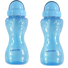 Bebedor Sportif Pipetli Bardak 330 ml Mavi 2'li Paket