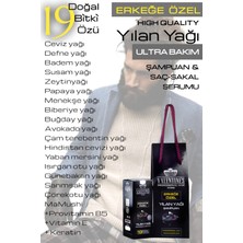 Valentines Professional Erkeğe Özel 19 Doğal Bitki Özü Içeren Premium Serisi Yılan Yağı Şampuan ve