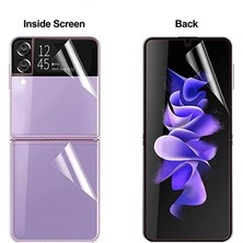 Enfein Galaxy Z Fold 3 Ile Uyumlu Ekran Koruyucu 360 Katlanabilir Ön Arka Nano Esnek Ekran Koruyucu