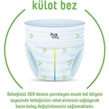 Pure Baby Organik Külot Bez 2li Jumbo 4 Beden 7-16 kg 48 Adet