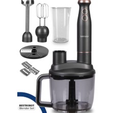 Goldmaster Bestrobot Antrasit 1500 Watt 5 In 1 Mutfak Robotu Multi Blender Seti