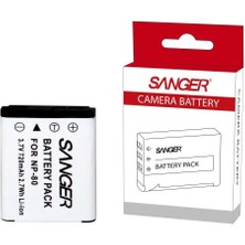 Sanger Nikon S520 S210 S600 S200 S500 S510 S700 Için Sanger Np-80 Batarya