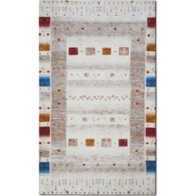 Rugs Modern Mira 974 Çok Renkli Etnik Görünüm Dokuma Taban Halı