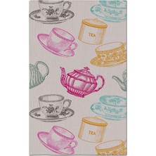 Rugs Modern Mira 975 Fincan Çaydanlık Temalı Dokuma Taban Halı