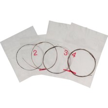 Runto 4pcs/set Alaşım Çin Lute Pipa Dizeleri Müzik Aleti Aksesuarı (Yurt Dışından)