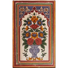 Rugs Modern Mira 976 Vazoda Çiçekler Temalı Renkli Dokuma Taban Halı