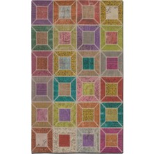 Rugs Modern Mira 969 Patchwork Çok Renkli Pastel Dokuma Taban Halı
