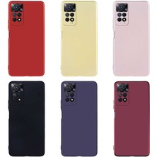 Case 4U Xiaomi Redmi Note 11 Pro 5G Kılıf Klasik Mat Renkli Yumuşak Premier Silikon Lacivert