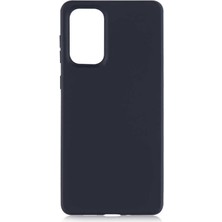 Case 4U Samsung Galaxy A73 Uyumlu Kılıf Klasik Mat Renkli Yumuşak Premier Silikon Siyah