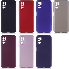 Case 4U Xiaomi Redmi Note 10 5G Kılıf Klasik Mat Renkli Yumuşak Premier Silikon Altın