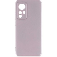 Case 4U Xiaomi Mi 12 Kılıf Klasik Mat Renkli Yumuşak Premier Silikon Rose Gold