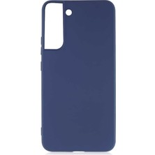 Case 4U Samsung Galaxy S22 Plus Uyumlu Kılıf Klasik Mat Renkli Yumuşak Premier Silikon Lacivert