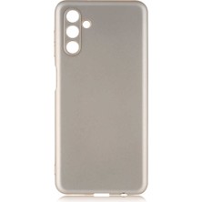 Case 4U Samsung Galaxy A13 5G Uyumlu Kılıf Klasik Mat Renkli Yumuşak Premier Silikon Altın