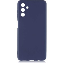 Case 4U Samsung Galaxy A13 5G Uyumlu Kılıf Klasik Mat Renkli Yumuşak Premier Silikon Lacivert