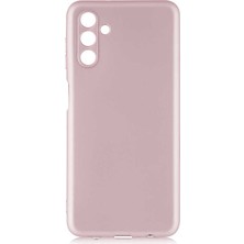 Case 4U Samsung Galaxy A13 5G Uyumlu Kılıf Klasik Mat Renkli Yumuşak Premier Silikon Rose Gold