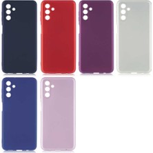 Case 4U Samsung Galaxy A13 5G Uyumlu Kılıf Klasik Mat Renkli Yumuşak Premier Silikon Rose Gold