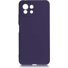 Case 4U Xiaomi Mi 11 Lite Kılıf Klasik Mat Renkli Yumuşak Premier Silikon Lacivert