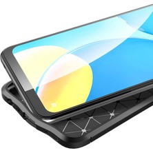 Case 4U Oppo A55 5G Kılıf Rugan Armor Deri Görünümlü Yüksek Kalite Silikon Niss Kırmızı