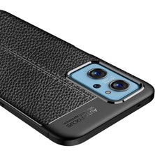 Case 4U Oppo A36 Kılıf Rugan Armor Deri Görünümlü Yüksek Kalite Silikon Niss Siyah