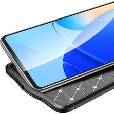 Case 4U Huawei Nova 9 SE Kılıf Rugan Armor Deri Görünümlü Yüksek Kalite Silikon Niss Siyah